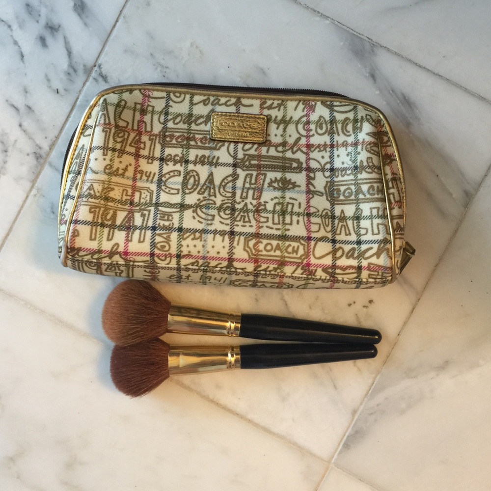 Coach Multicolor Graphic Cosmetic Bag